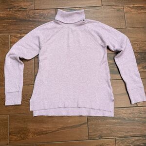 Tahari Turtleneck Sweater Marled Lilac Size M EUC
